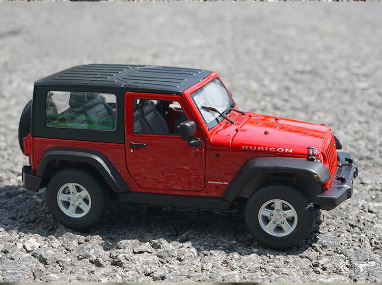 Welly 1:24 Scale Jeep Wrangler Off-road Car Alloy Simulation Die-casting Car Collection Model Art Display Decoration Gift