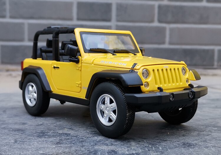 Welly 1:24 Scale Jeep Wrangler Off-road Car Alloy Simulation Die-casting Car Collection Model Art Display Decoration Gift