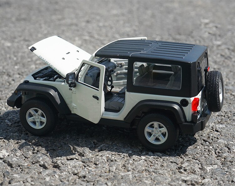 Welly 1:24 Scale Jeep Wrangler Off-road Car Alloy Simulation Die-casting Car Collection Model Art Display Decoration Gift