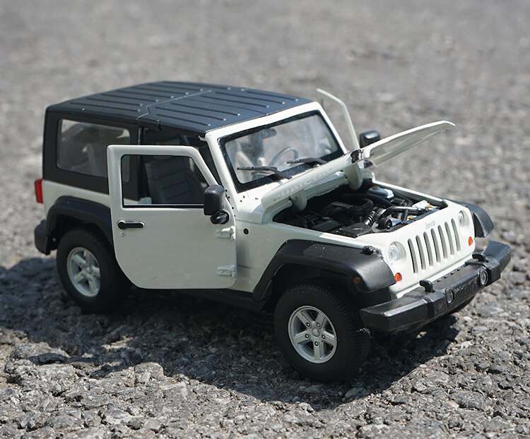 Welly 1:24 Scale Jeep Wrangler Off-road Car Alloy Simulation Die-casting Car Collection Model Art Display Decoration Gift