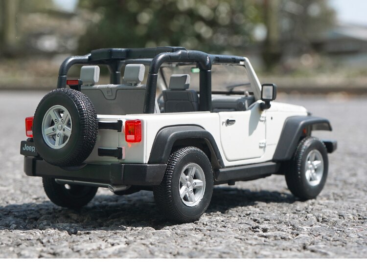 Welly 1:24 Scale Jeep Wrangler Off-road Car Alloy Simulation Die-casting Car Collection Model Art Display Decoration Gift