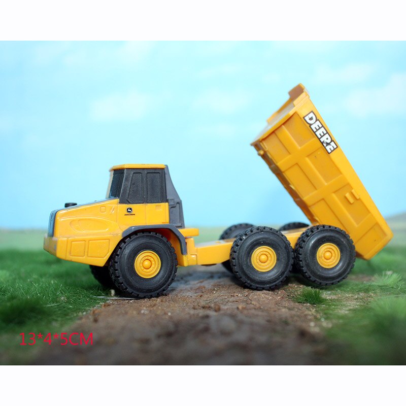 About 13cm Dump Truck Engineering Vehicle Tractor Agricultural Vehicle Alloy Simulation Toy Die-casting Car Model Gift Souvenir