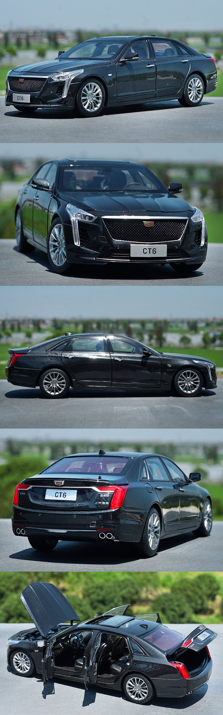 1:18 Scale Alloy Cadillac 2019 New Ct6 Simulation Alloy Die-cast Car Collection Display Model Metal Toys Car Static Decoration 1:18 Scale Alloy Cadillac 2019 New Ct6 Simulation Alloy Die-cast Car Collection Display Model Metal Toys Car Static Decoration