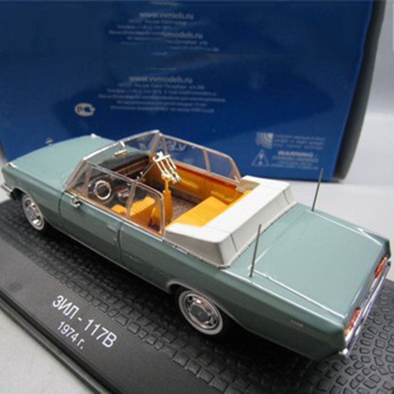 Diecast Alloy 1/43 Scale 1974 Soviet Union Zil 117B President Review Car Retro Simulation Vehicle Model Collection Toys Car