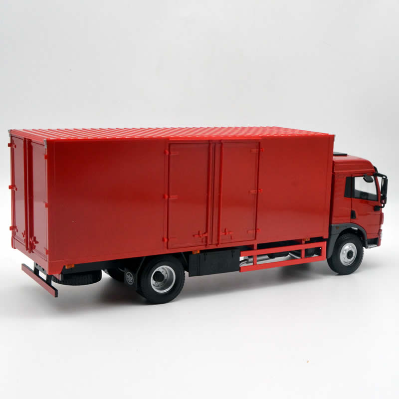 Diecast 1/24Scale Alloy Car Model FAW Jiefang Box Truck Construction Truck Collection Souvenir Boy Gift Display Toys