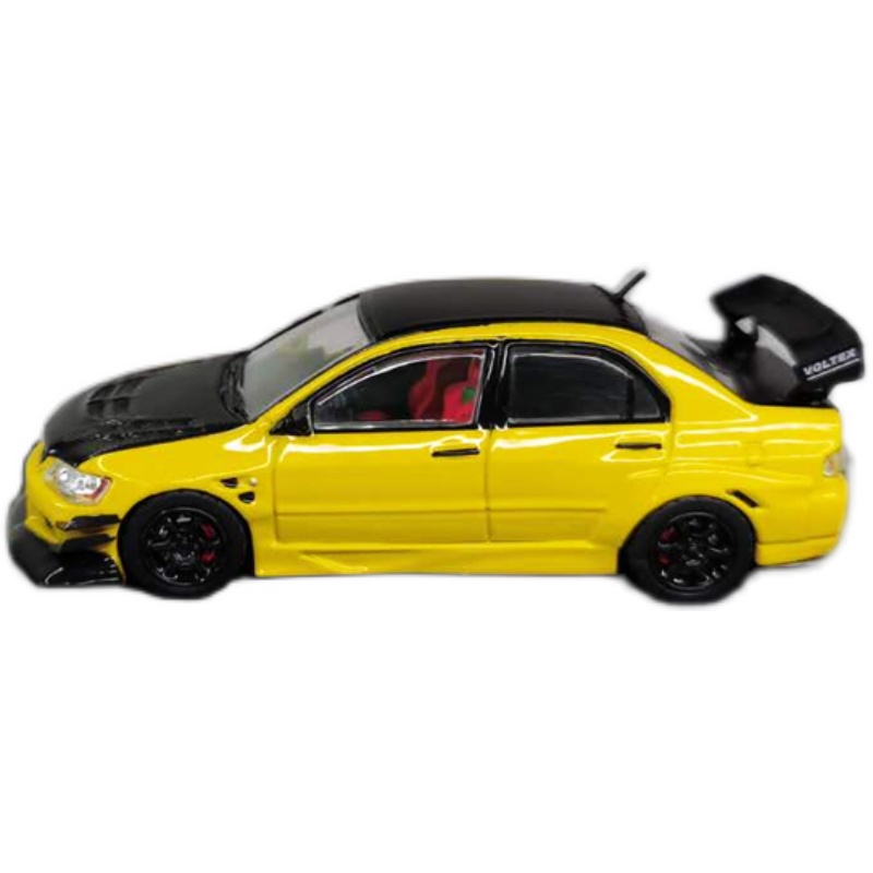 Diecast 1/64 Scale Mitsubishi EVO9 IX Alloy Decoration Car Model Collection Souvenir Ornaments Display Vehicle Toys Gift For Boy