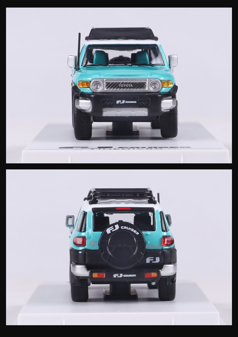Die-casting 1/64 Scale Toyota Cruiser Fj Camping Off-road Vehicle Simulation Alloy Static Collection Car Model Children's Toys