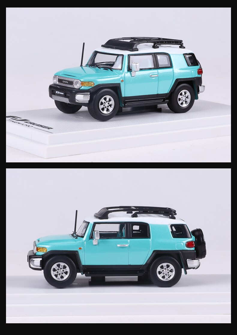 Die-casting 1/64 Scale Toyota Cruiser Fj Camping Off-road Vehicle Simulation Alloy Static Collection Car Model Children's Toys