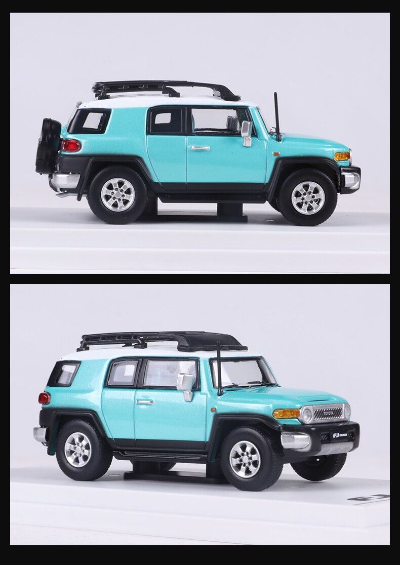 Die-casting 1/64 Scale Toyota Cruiser Fj Camping Off-road Vehicle Simulation Alloy Static Collection Car Model Children's Toys