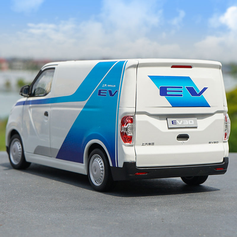 1/18 Scale EV30 Electric Commercial Vehicle Transport Die-cast Alloy Car Model Diecast Metal Van Toy Souvenir Display Gift