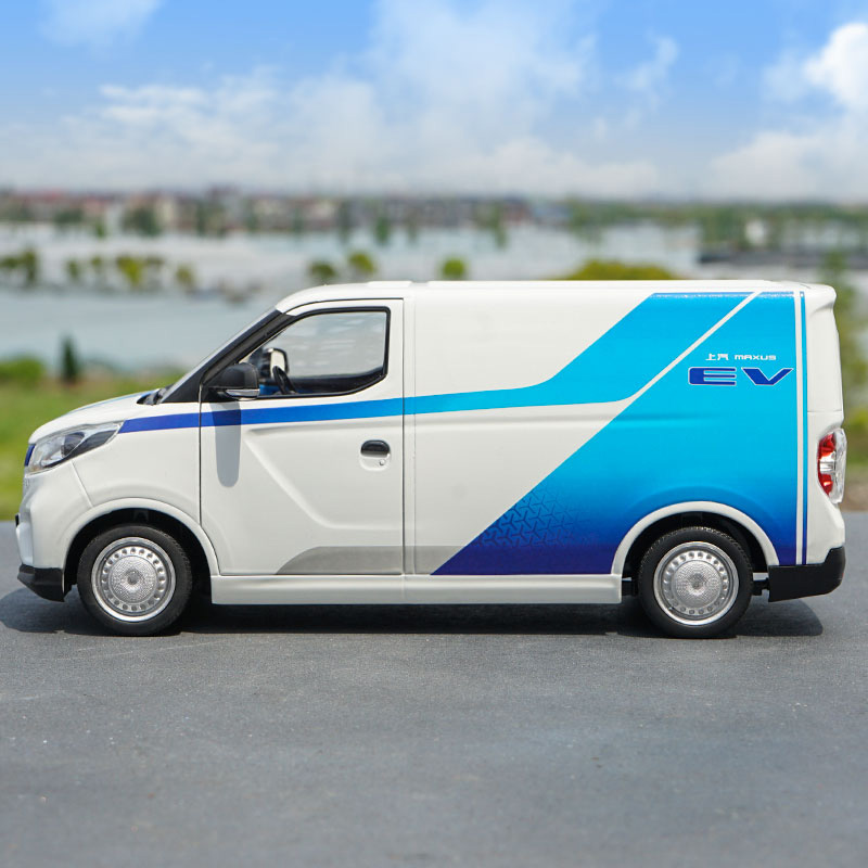 1/18 Scale EV30 Electric Commercial Vehicle Transport Die-cast Alloy Car Model Diecast Metal Van Toy Souvenir Display Gift