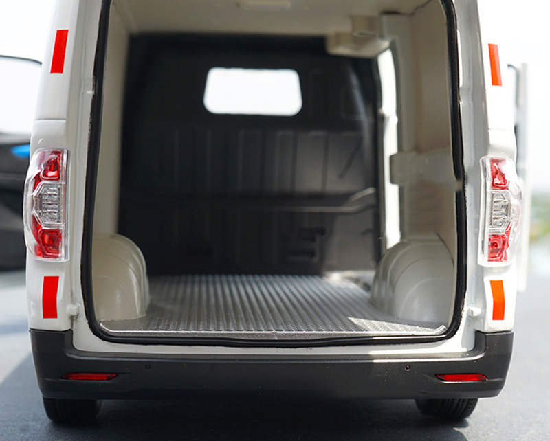 1/18 Scale EV30 Electric Commercial Vehicle Transport Die-cast Alloy Car Model Diecast Metal Van Toy Souvenir Display Gift