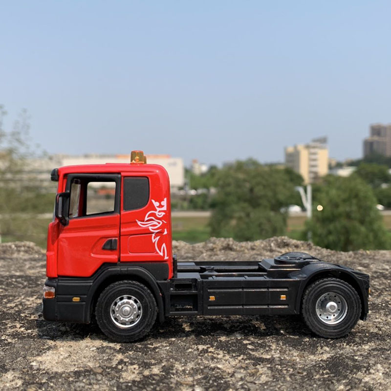 1/43 classic American SCANIA Tractor Trailer truck container vehicles car diecast model car collection collective gifts show 1/43 classic American SCANIA Tractor Trailer truck container vehicles car diecast model car collection collective gifts show