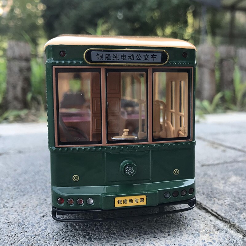 Die-casting 1:43 Beijing Bus Dangdang Car Tourist Sightseeing Bus Simulation Alloy Car Model Wheels Rotatable Gift Show Toy Car