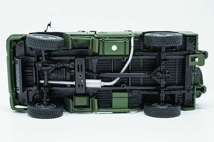 Die-casting 1:24 Scale IVECO Military Vehicle NJ2046 Off-road Vehicle Alloy Simulation Car Collection Model Static Decoration