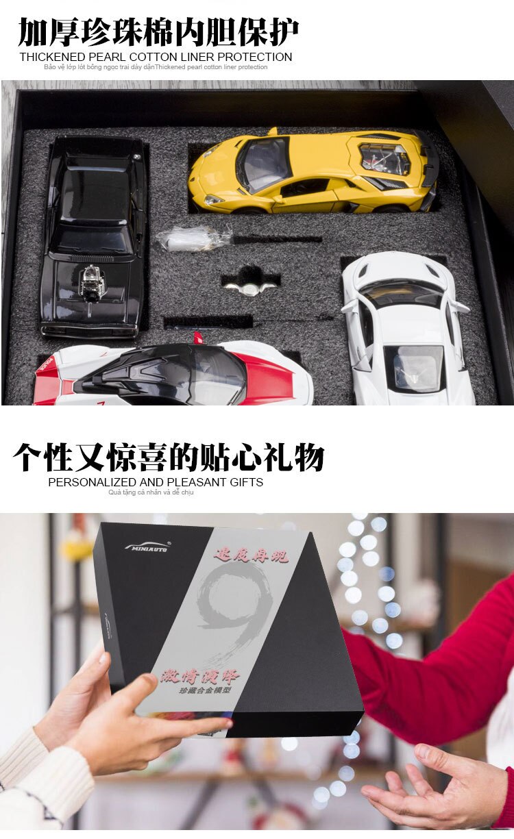 Simulation Diecast 1/32 Scale Supercar Model Classic Alloy Car Boy Metal Toy Vehicle Valentine's Day Gift Souvenir Ornaments Hot