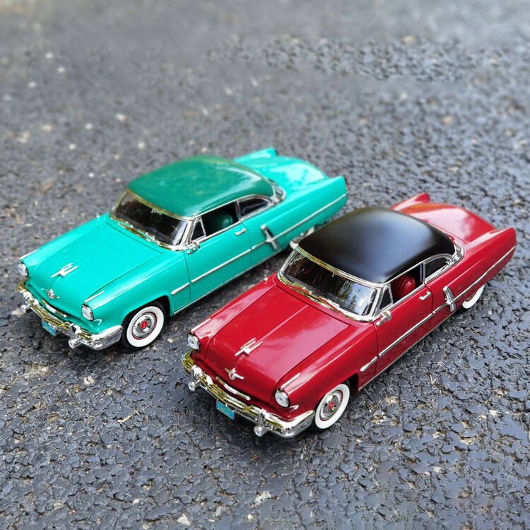 1:18 1952 Lincoln Capri Coupe Simulation Alloy Classic Car Model Boy Girl Toy Collection Gift Die-cast Model Red Green Ornaments 1:18 1952 Lincoln Capri Coupe Simulation Alloy Classic Car Model Boy Girl Toy Collection Gift Die-cast Model Red Green Ornaments