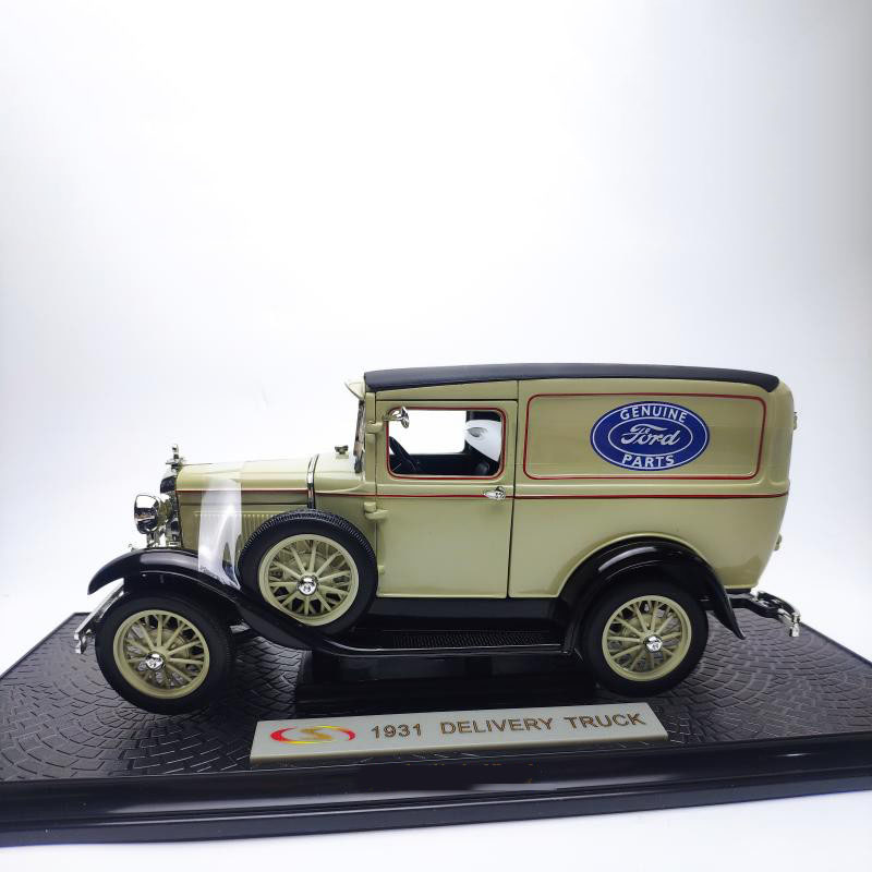 1/18 1931 Ford Transport Truck DELIVERY Classic Car Collection Diecast Alloy Vehicle Model Ornament Toys Souvenir Display Gift