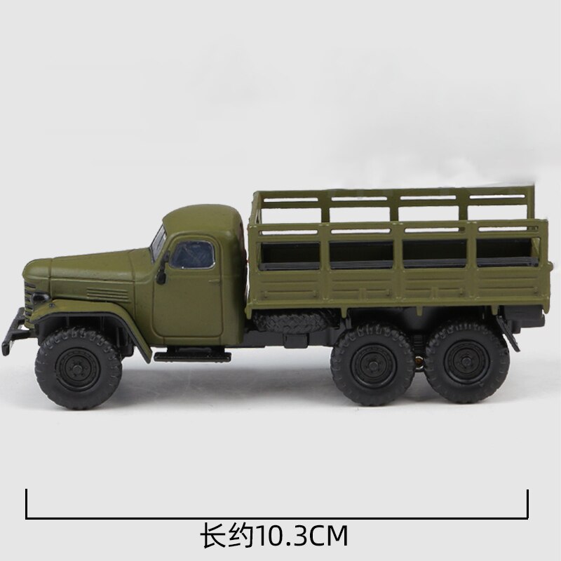 Jiefang CA10 Military Model For 1:64 Scale Military Transport Truck Full Alloy Simulation Die-casting Car Model Adult Collection