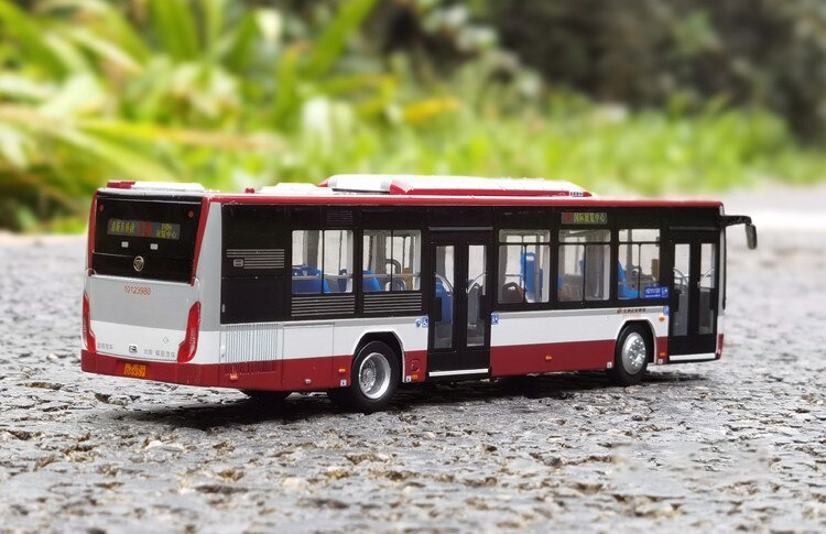 BK6120 Beijing 9th Bus Bus Car Model 1:64 Simulation Alloy Die-cast Collection Toy Bar Decoration Souvenir Kids Christmas Gift