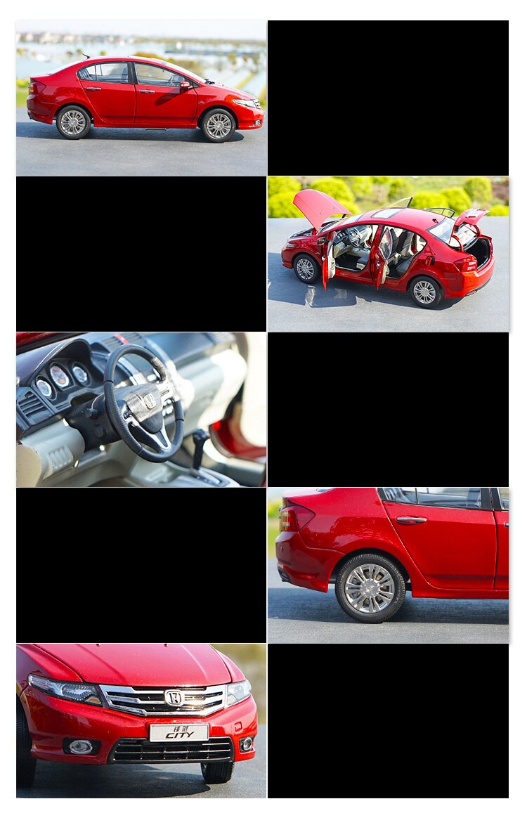 NEW Red 1/18 CITY Car Model Alloy Diecast Metal Vehicle Toys for Adult Children Boys Toy Gifts Collection Display Souvenir Show