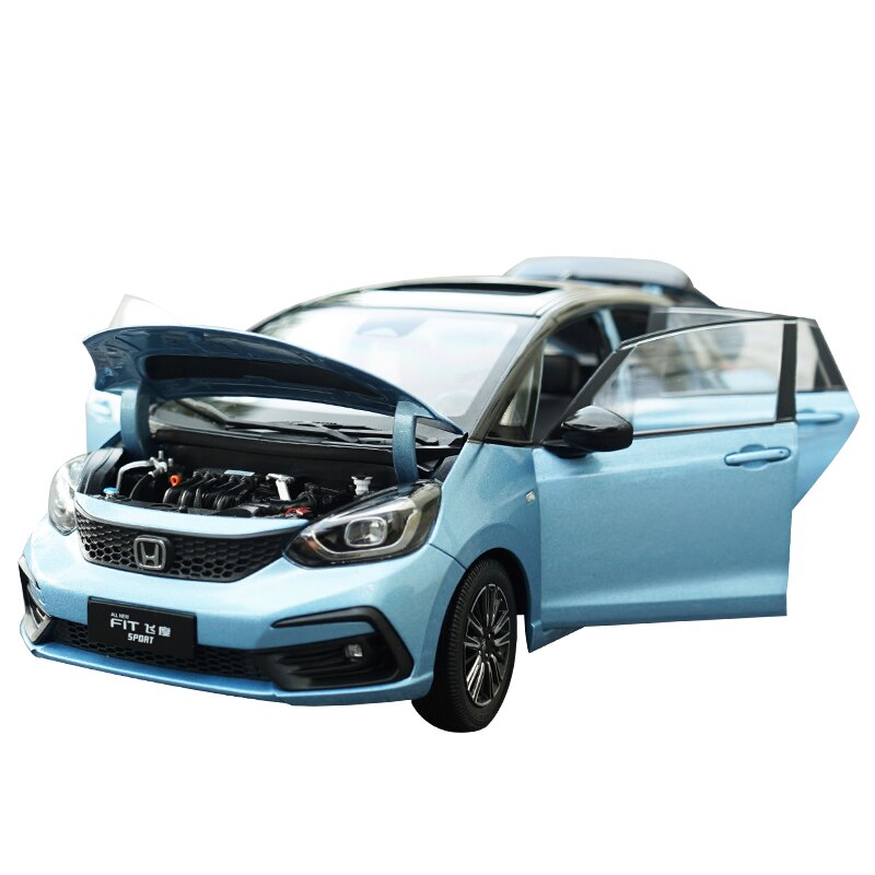 Die-cast 1:18 Scale Alloy Guangqi Honda Brand New Fit 2020 Simulation Metal Car Model Collection Display Ornaments Fan Gift