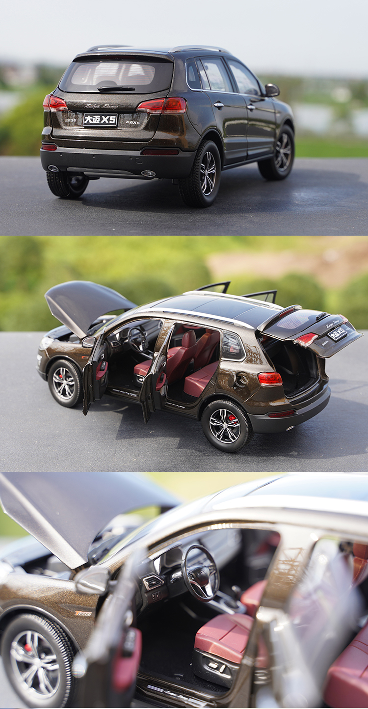 Diecast Alloy 1:18 Scale Zotye Damai X5 Off-road Vehicle SUV Alloy Simulation Car Model Door Can Be Opened Collection Toys Car Diecast Alloy 1:18 Scale Zotye Damai X5 Off-road Vehicle SUV Alloy Simulation Car Model Door Can Be Opened Collection Toys Car