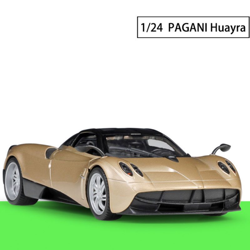 DieCast 1:24 Scale Kids Toys Diecast Car Pagani Huayra Ghost of The Sports Car Vehicles Model Classic Collection Boys Kids Gift