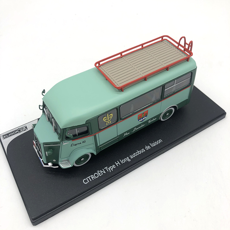 1:43 Scale Diecast Alloy French Citroen Old Bus Simulation Car Metal Model Diecast Vehicle Toy Collection Display Ornament Gifts