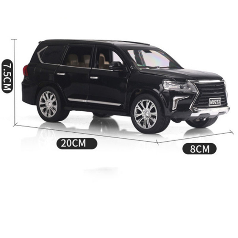 LX570 Diecast 1:24 Scale Alloy Simulation Car Model Metal Off-road Pull Back Car Toy Model Children''s Gift Collection Display LX570 Diecast 1:24 Scale Alloy Simulation Car Model Metal Off-road Pull Back Car Toy Model Children''s Gift Collection Display