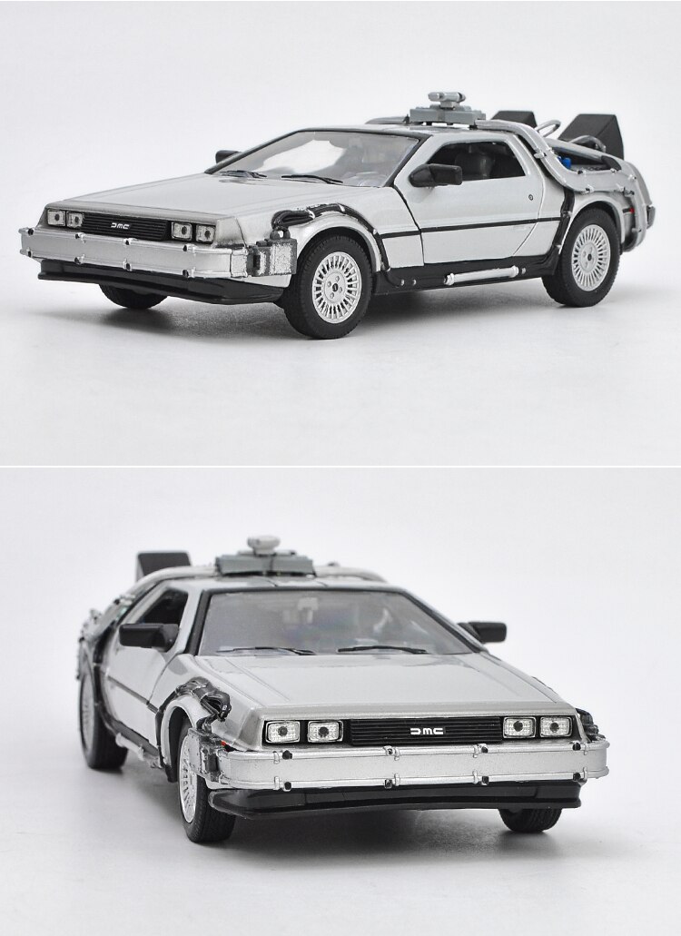 Welly Die-cast 1:24 Scale Back To The Future Dmc-12 Time Machine Time Machine Simulation Alloy Car Model Collection Decoration Welly Die-cast 1:24 Scale Back To The Future Dmc-12 Time Machine Time Machine Simulation Alloy Car Model Collection Decoration