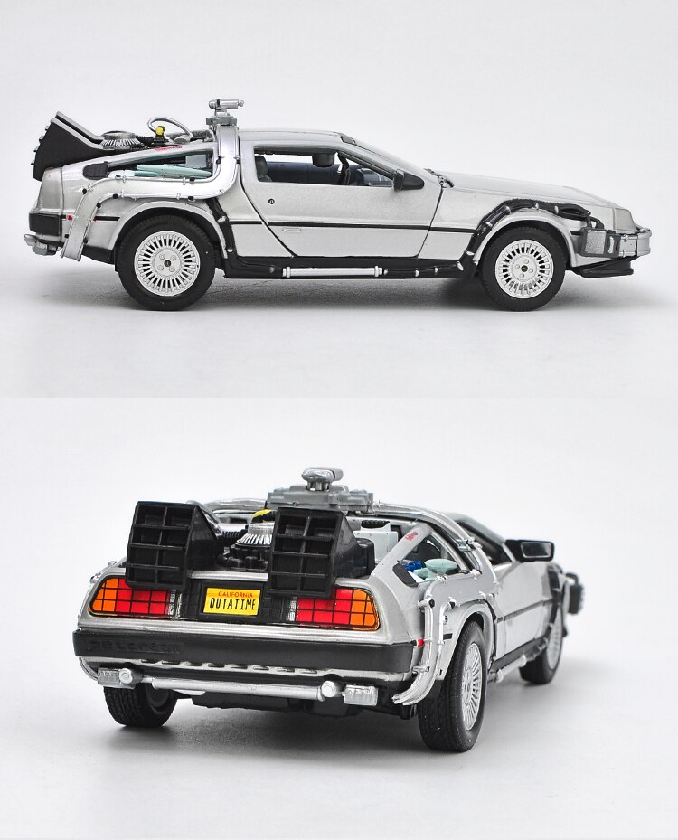 Welly Die-cast 1:24 Scale Back To The Future Dmc-12 Time Machine Time Machine Simulation Alloy Car Model Collection Decoration Welly Die-cast 1:24 Scale Back To The Future Dmc-12 Time Machine Time Machine Simulation Alloy Car Model Collection Decoration