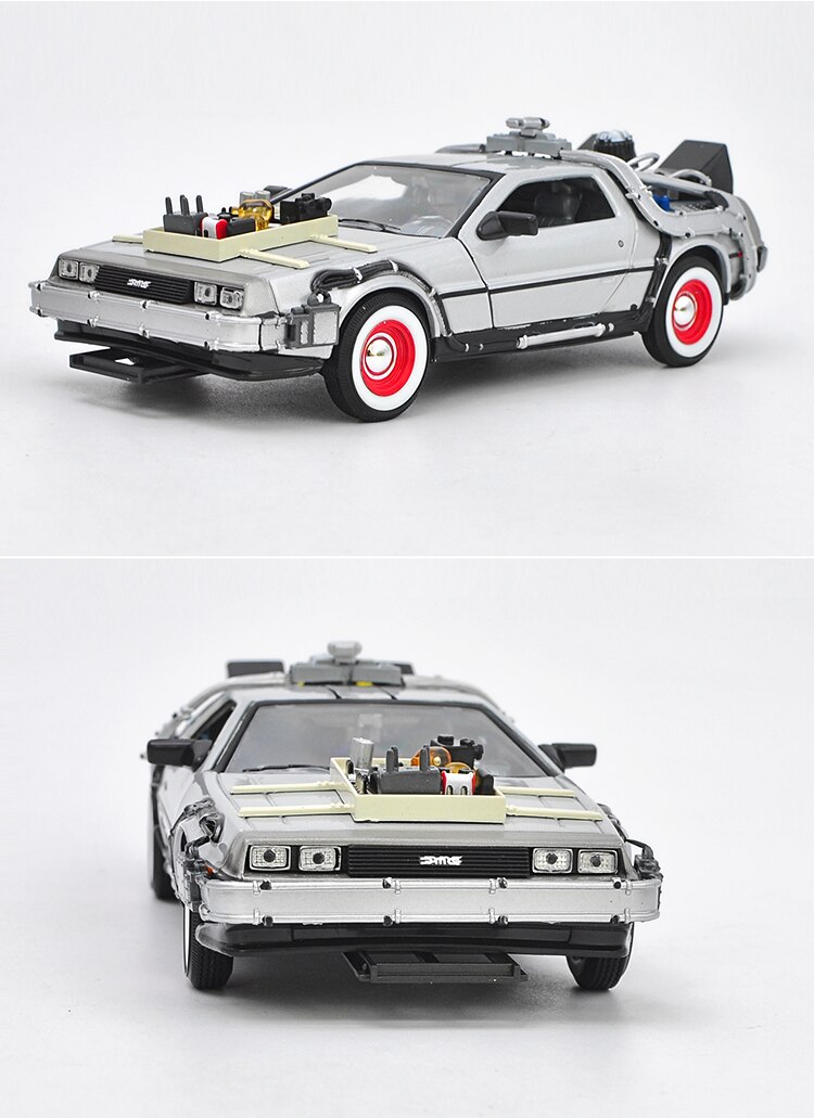 Welly Die-cast 1:24 Scale Back To The Future Dmc-12 Time Machine Time Machine Simulation Alloy Car Model Collection Decoration Welly Die-cast 1:24 Scale Back To The Future Dmc-12 Time Machine Time Machine Simulation Alloy Car Model Collection Decoration