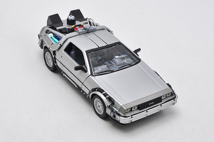 Welly Die-cast 1:24 Scale Back To The Future Dmc-12 Time Machine Time Machine Simulation Alloy Car Model Collection Decoration Welly Die-cast 1:24 Scale Back To The Future Dmc-12 Time Machine Time Machine Simulation Alloy Car Model Collection Decoration