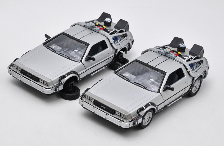Welly Die-cast 1:24 Scale Back To The Future Dmc-12 Time Machine Time Machine Simulation Alloy Car Model Collection Decoration Welly Die-cast 1:24 Scale Back To The Future Dmc-12 Time Machine Time Machine Simulation Alloy Car Model Collection Decoration