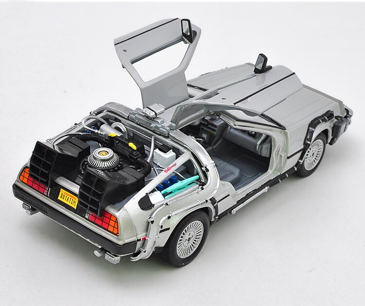 Welly Die-cast 1:24 Scale Back To The Future Dmc-12 Time Machine Time Machine Simulation Alloy Car Model Collection Decoration Welly Die-cast 1:24 Scale Back To The Future Dmc-12 Time Machine Time Machine Simulation Alloy Car Model Collection Decoration