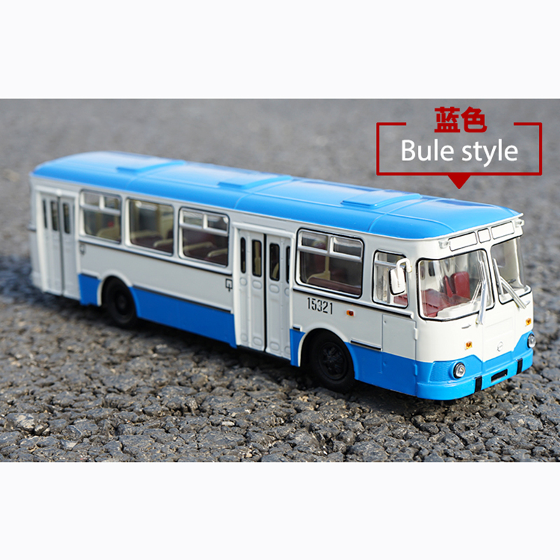 1/43 simulation alloy diecast Russian vehicle metal bus 677M car exquisite bus model adult children boys toys gift collection