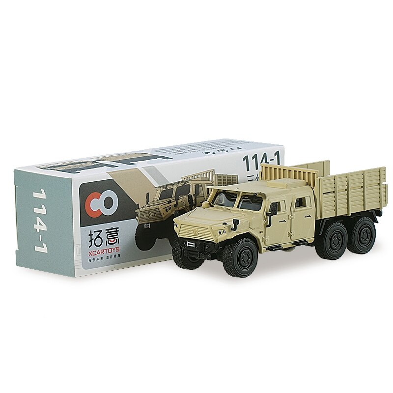 Alloy Simulation Toy Car For 1/64 Scale Dongfeng Warrior Iii Military Truck Armored Transport Car 6x6 Truck Boy Birthday Gift