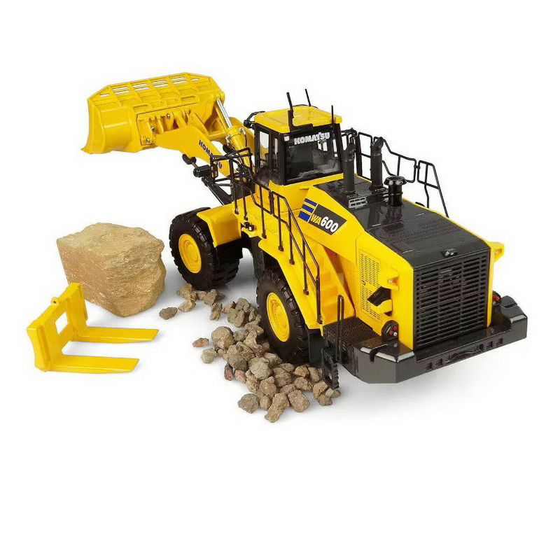 Diecast 1/50 Scale Komatsu WA600-8 Stone Handler Stone Loader Engineering Circuit Model Static Display Adult Collection Tractor Diecast 1/50 Scale Komatsu WA600-8 Stone Handler Stone Loader Engineering Circuit Model Static Display Adult Collection Tractor