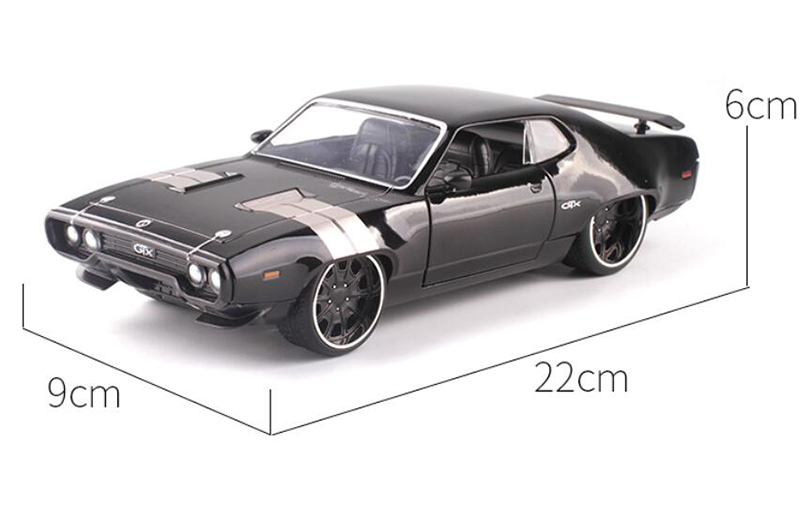 22CM 1:24 Scale Diecast Alloy 1972 DOM'S GTX Fast Racing Car Model Metal Vehicles Toy F Children Gifts Collection Show Souvenir 22CM 1:24 Scale Diecast Alloy 1972 DOM'S GTX Fast Racing Car Model Metal Vehicles Toy F Children Gifts Collection Show Souvenir
