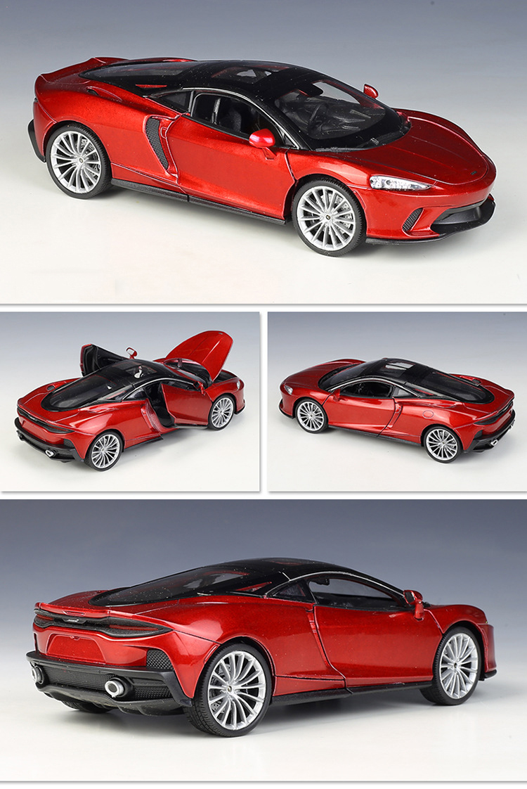 WELLY Diecast 1:24 Scale McLaren GT Sports Car Simulation Alloy Car Model Metal Vehicle Toy Boy Gifts Ornaments Display Souvenir