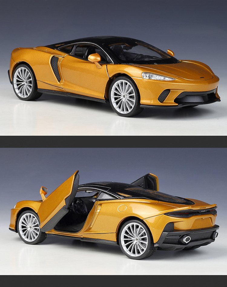 WELLY Diecast 1:24 Scale McLaren GT Sports Car Simulation Alloy Car Model Metal Vehicle Toy Boy Gifts Ornaments Display Souvenir