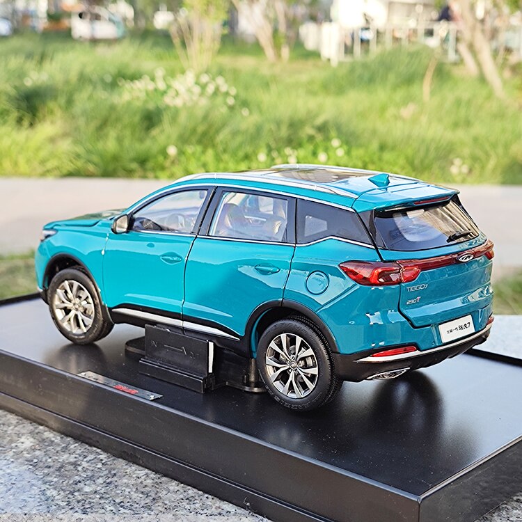 Die-cast 1:18 Scale Chery 2020 Tiggo 7 Off-road Vehicle Suv Alloy Simulation Car Model Collection Home Decoration Adult Toy Car