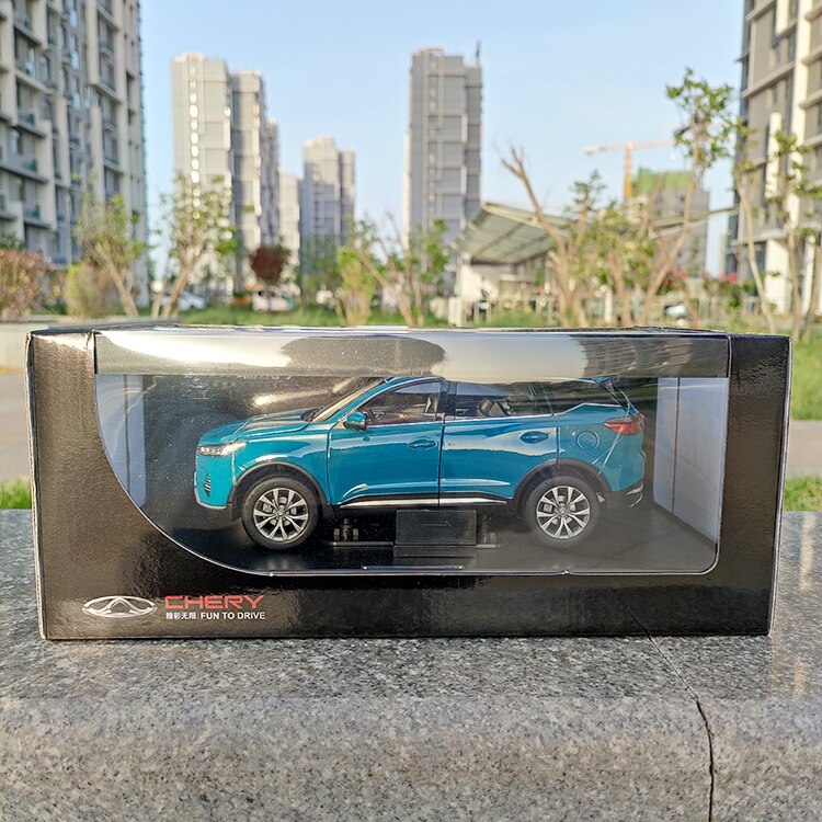 Die-cast 1:18 Scale Chery 2020 Tiggo 7 Off-road Vehicle Suv Alloy Simulation Car Model Collection Home Decoration Adult Toy Car