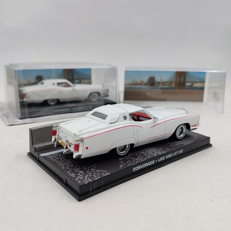 007 Movie 1:43 Scale CORVORADO LIVE AND LET Car Model Alloy Diecast & Toy Vehicle for Collection Collectible Gift Souvenir Show