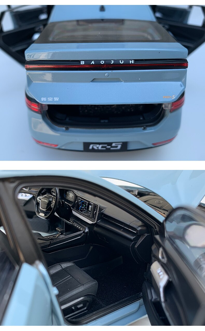 2021 New Baojun RC-5 Metal Car Model 1:18 Scale Simulation Alloy SUV Static Decoration Vehicle Adult Collection Gifts Souvenir