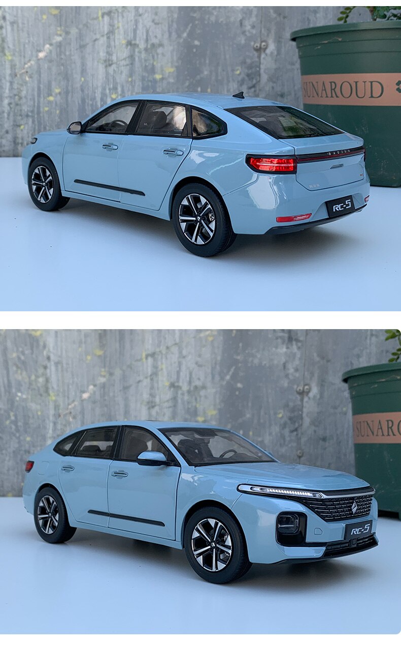 2021 New Baojun RC-5 Metal Car Model 1:18 Scale Simulation Alloy SUV Static Decoration Vehicle Adult Collection Gifts Souvenir