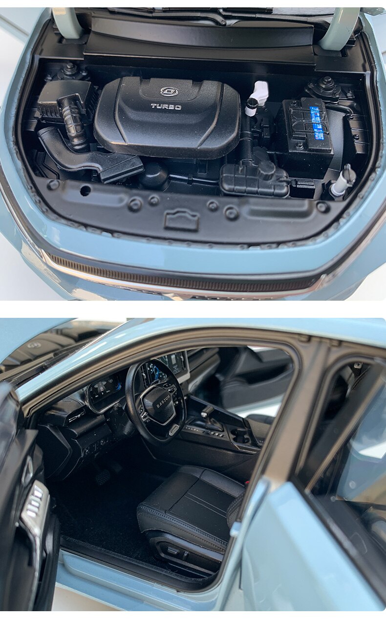 2021 New Baojun RC-5 Metal Car Model 1:18 Scale Simulation Alloy SUV Static Decoration Vehicle Adult Collection Gifts Souvenir