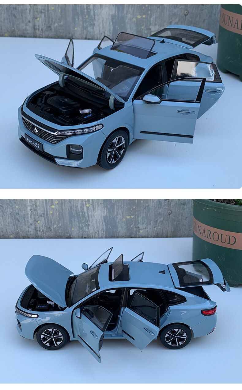 2021 New Baojun RC-5 Metal Car Model 1:18 Scale Simulation Alloy SUV Static Decoration Vehicle Adult Collection Gifts Souvenir