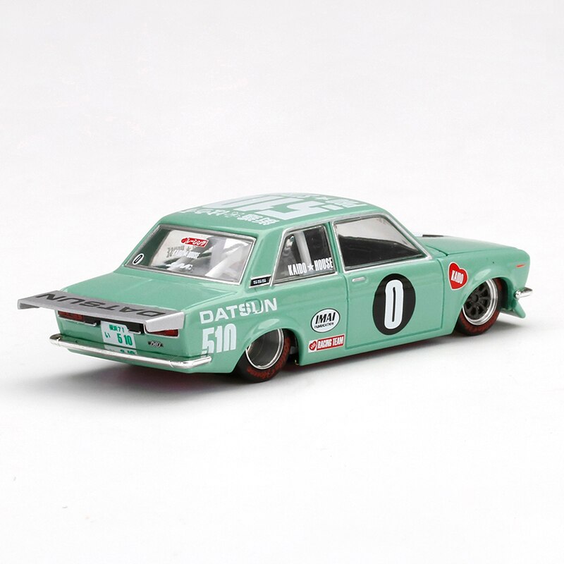 Die-cast 1:64 Scale Japanese Datsun 510 Racing Alloy Simulation Vehicle Model Children's Holiday Gift Adult Souvenir Collection